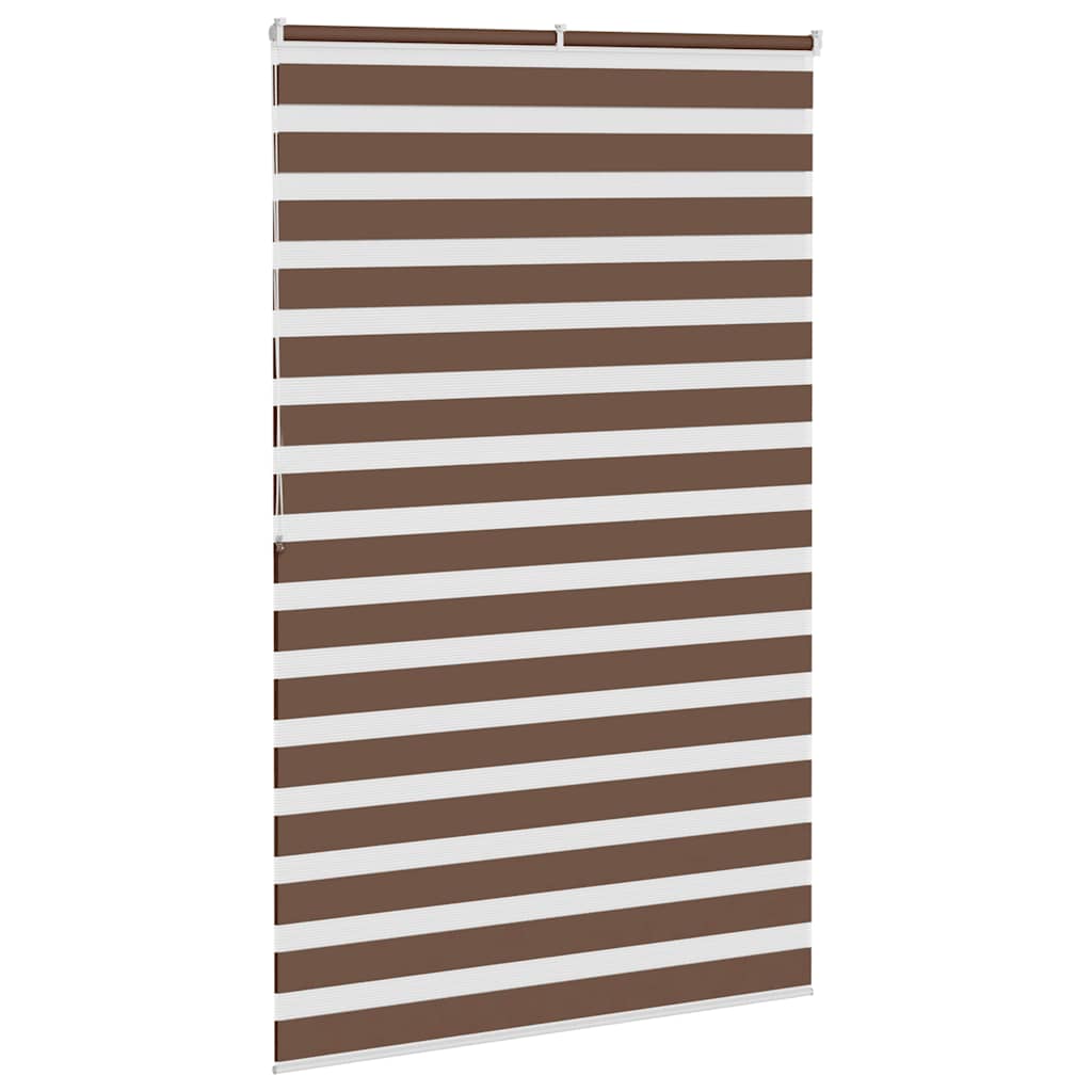 Zebra rolgordijn 150x200 cm stofbreedte 145,9cm polyester bruin