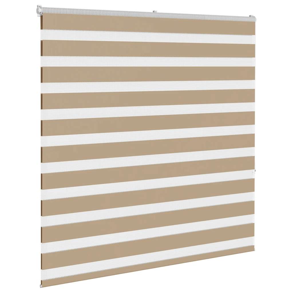 Zebra Blind 150x150 cm stofbreedte 145,9 cm polyester zandbruin