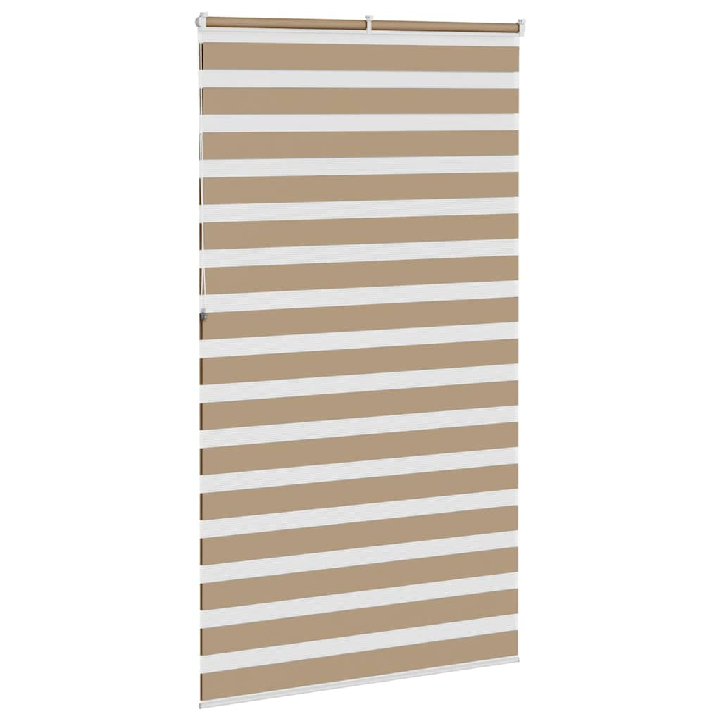 Zebra Blind 135x230 cm stofbreedte 130,9 cm polyester zandbruin