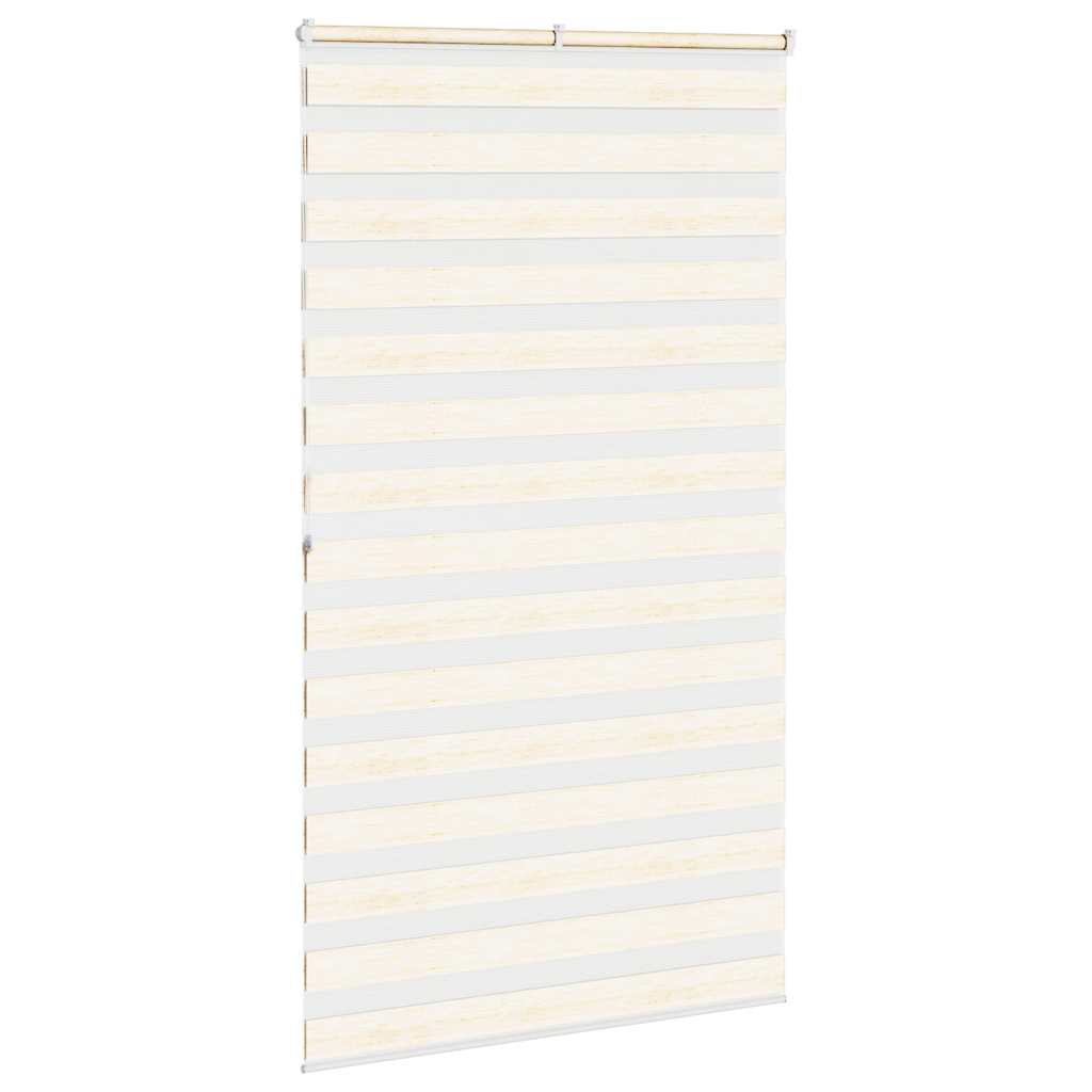 Zebra rolgordijn 135x200 cm stofbreedte 130,9 cm marmerbeige