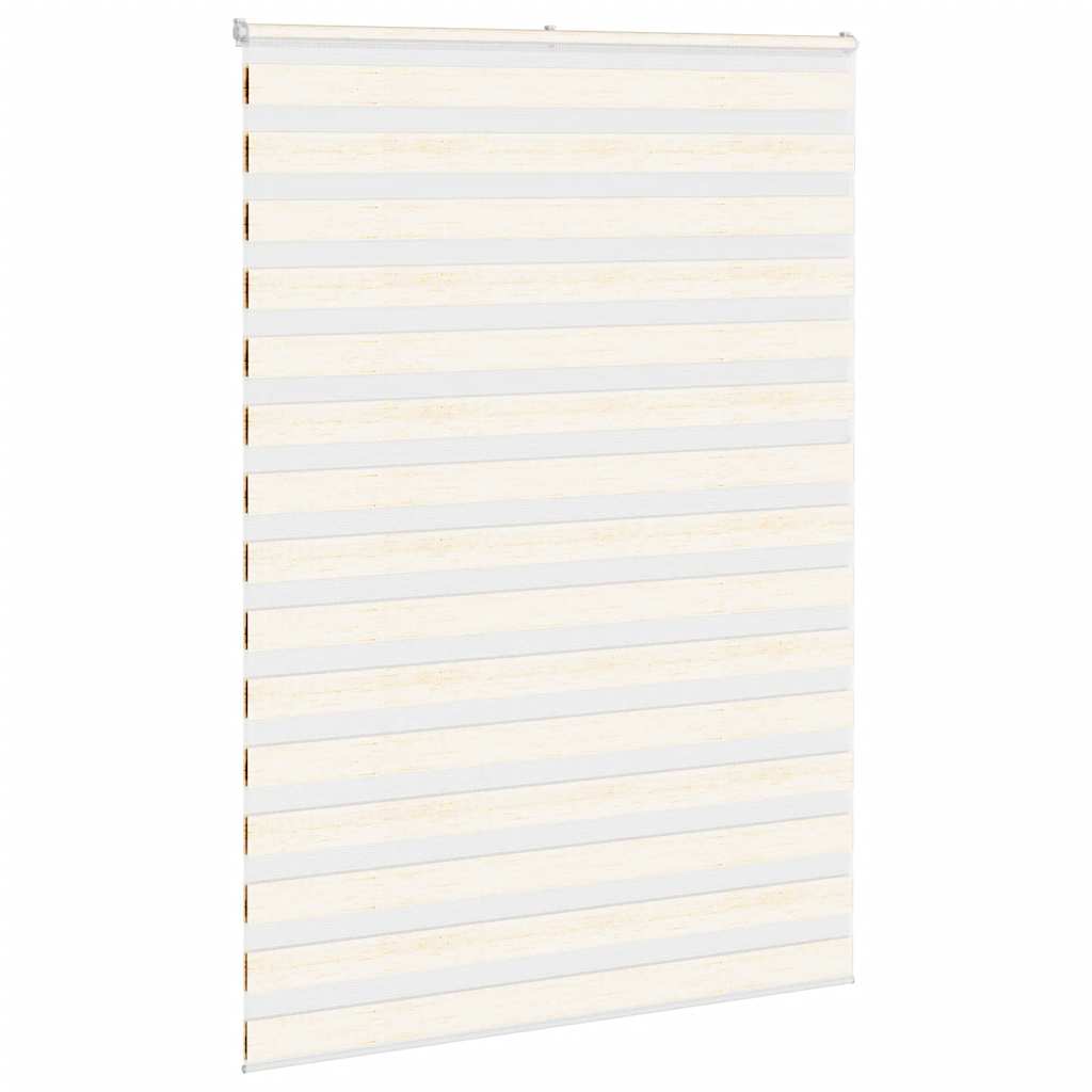 Zebra rolgordijn 155x200 cm stofbreedte 150,9 cm marmerbeige