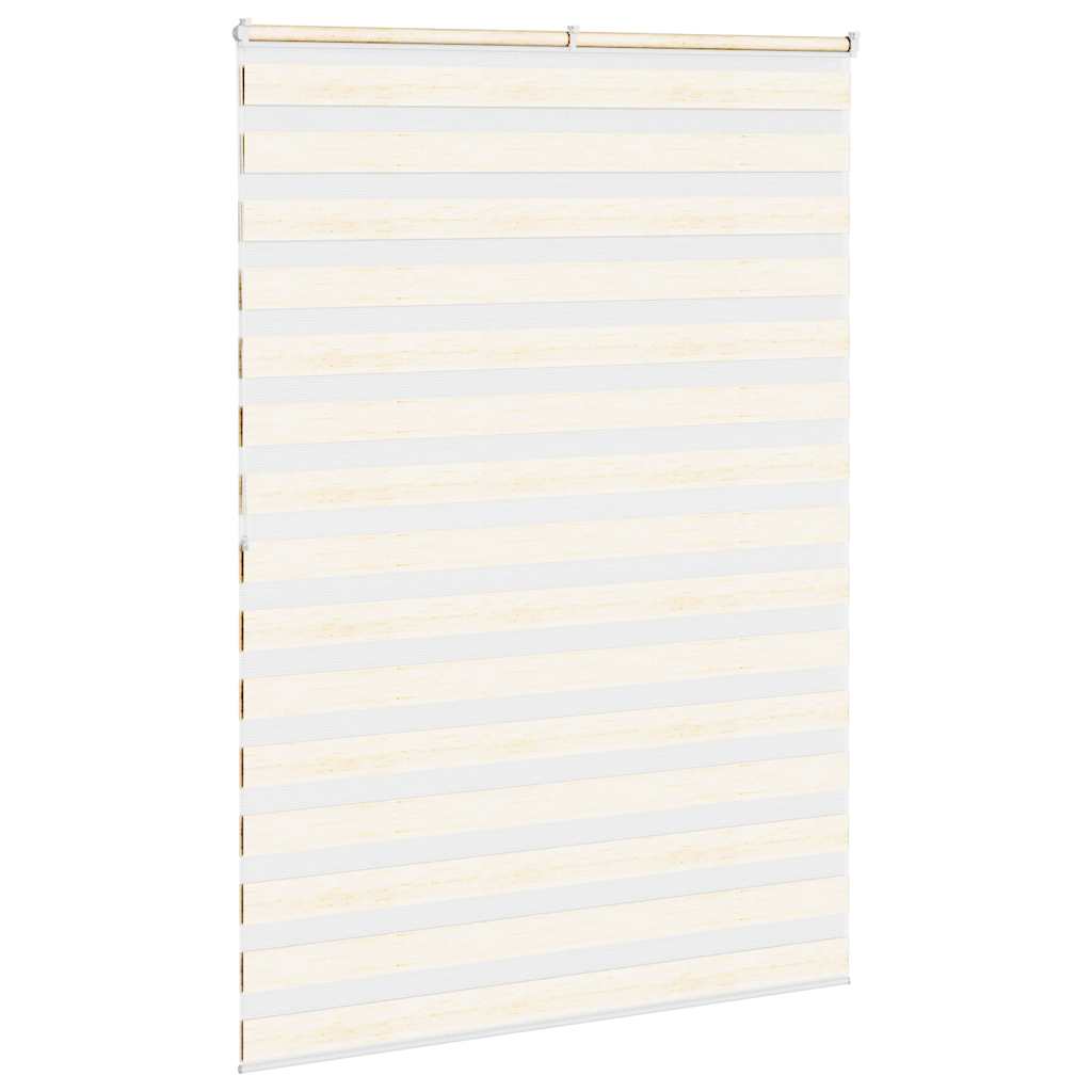 Zebra rolgordijn 155x200 cm stofbreedte 150,9 cm marmerbeige