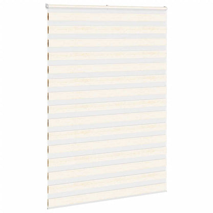 Zebra rolgordijn 165x200 cm stofbreedte 160,9 cm marmerbeige