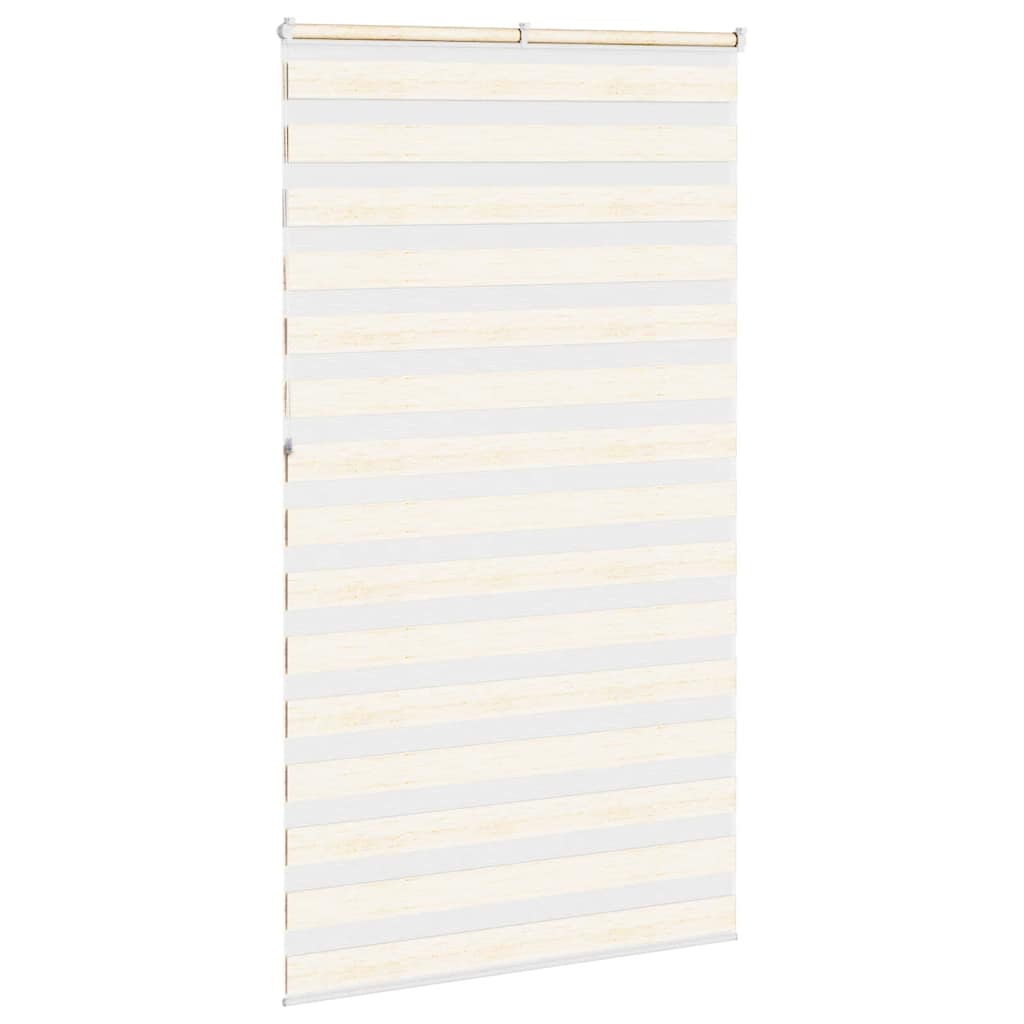 Zebra rolgordijn 125x230 cm stofbreedte 120,9 cm marmerbeige