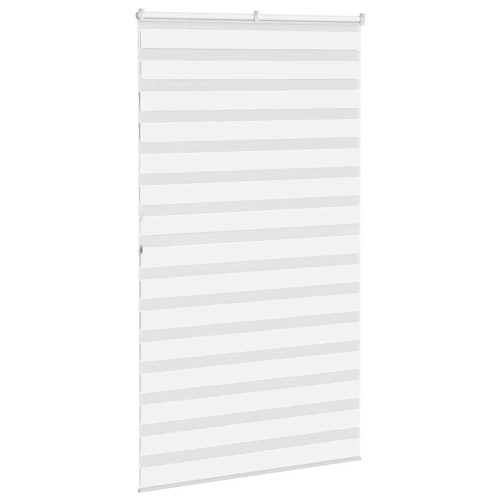 Zebra rolgordijn 130x200 cm stofbreedte 125,9cm polyester wit