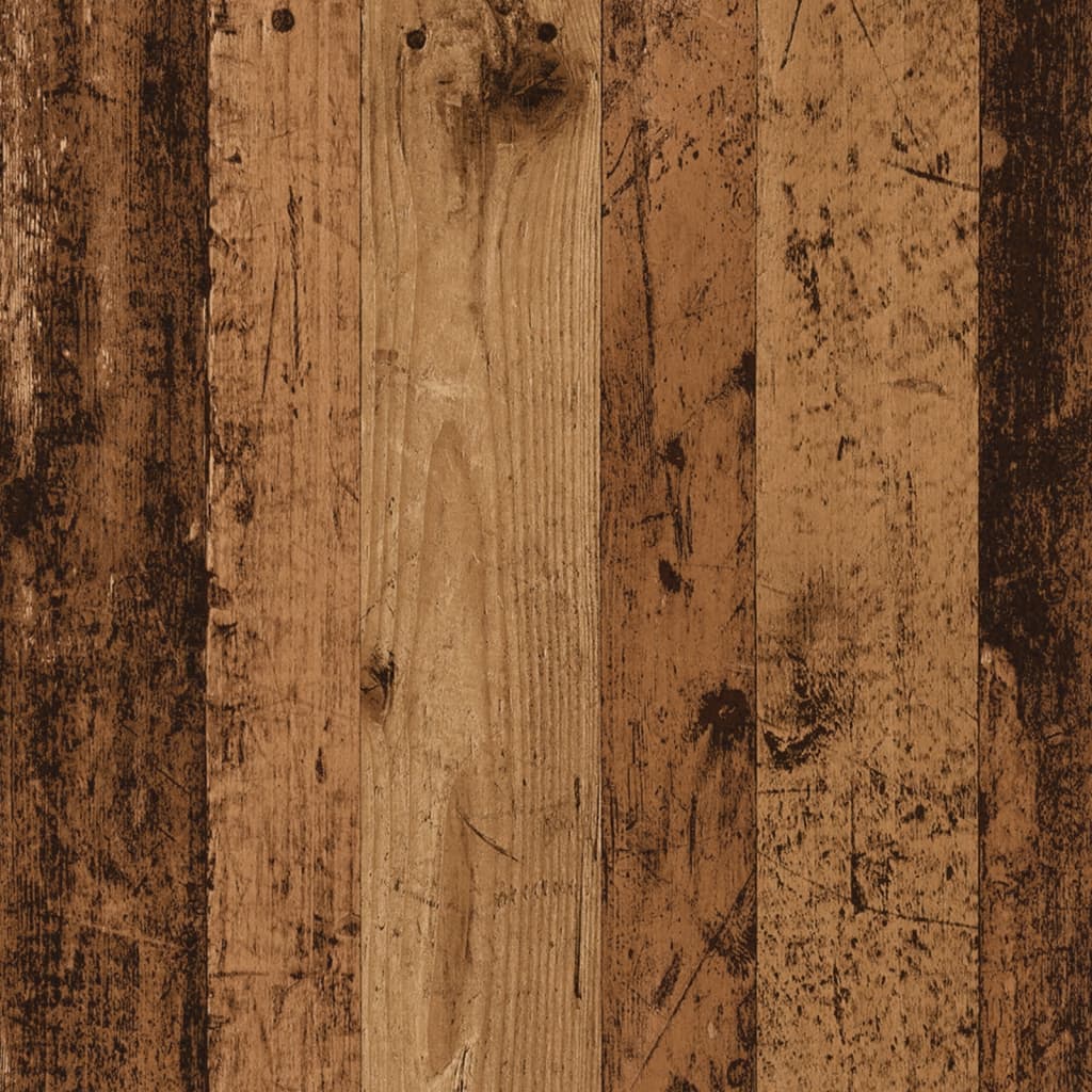 Wandschap 159x18x65 cm bewerkt hout oud houtkleurig