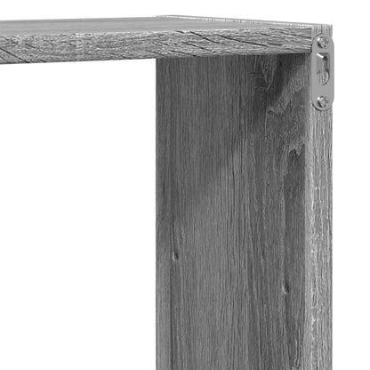 Wandschap 96x18x60 cm bewerkt hout grijs sonoma eikenkleurig