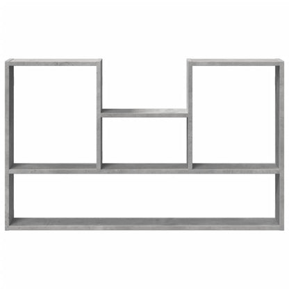 Wandschap 99x15x60 cm bewerkt hout betongrijs