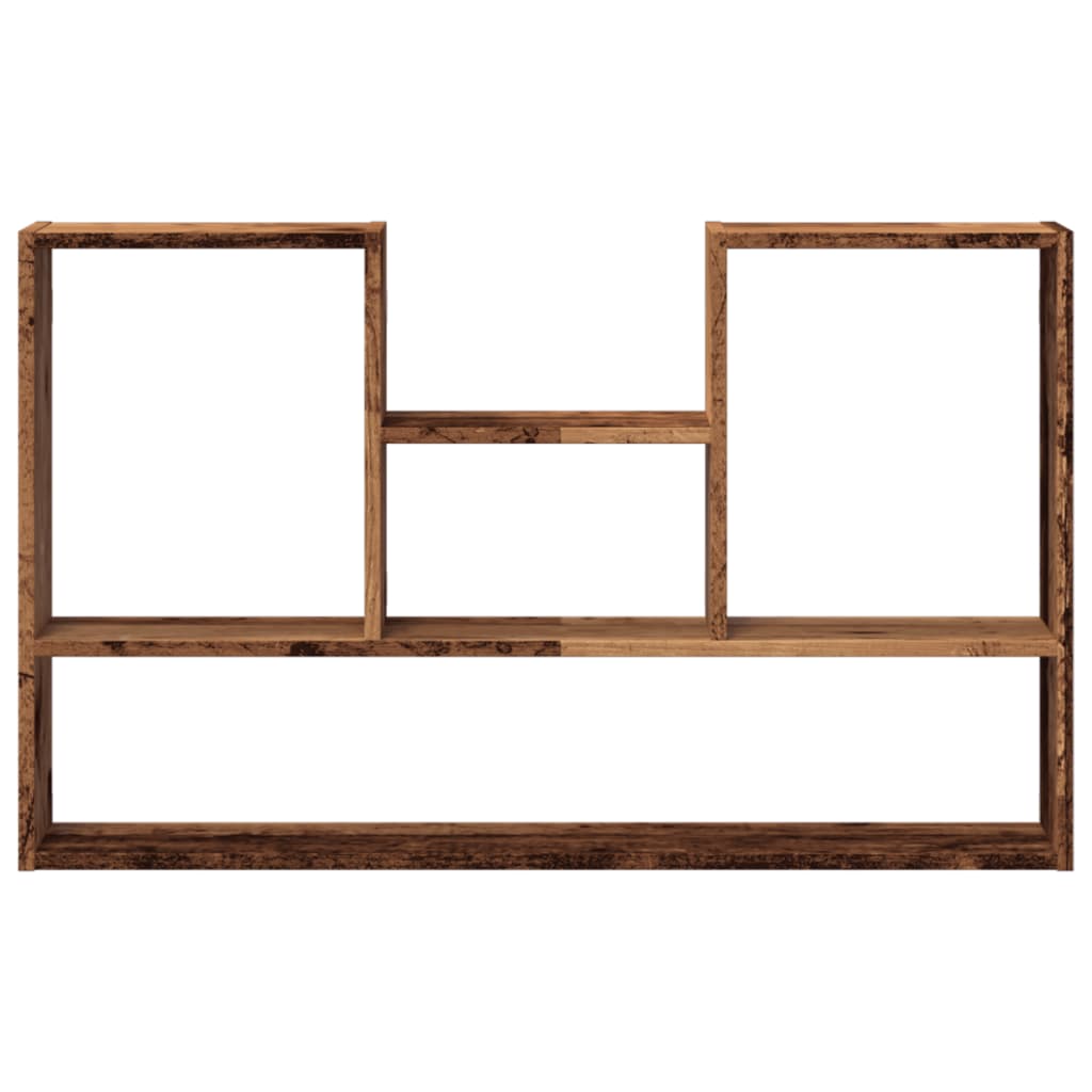 Wandschap 99x15x60 cm bewerkt hout oud houtkleurig