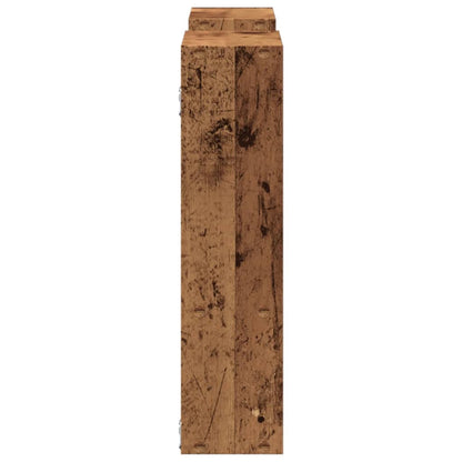 Wandschap 99x15x60 cm bewerkt hout oud houtkleurig