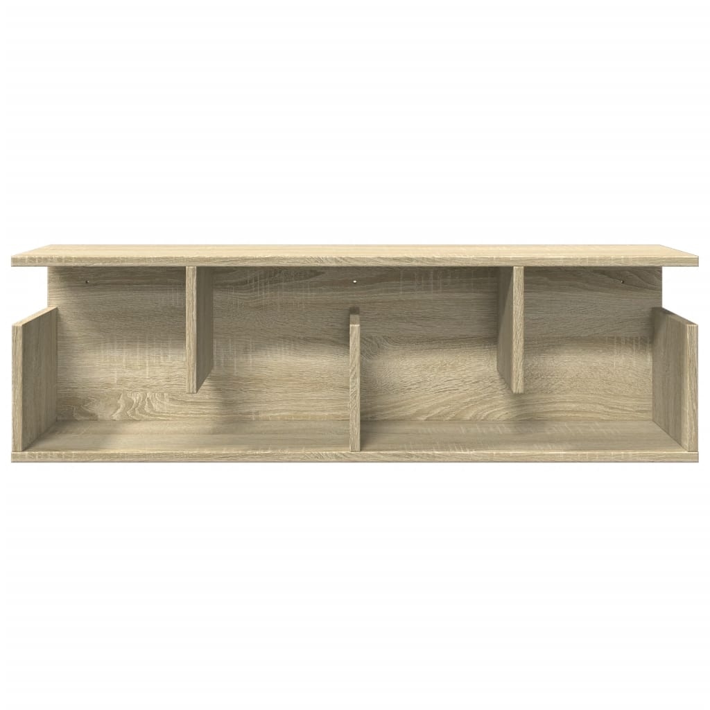 Wandkast 100x20x30 cm bewerkt hout sonoma eikenkleurig