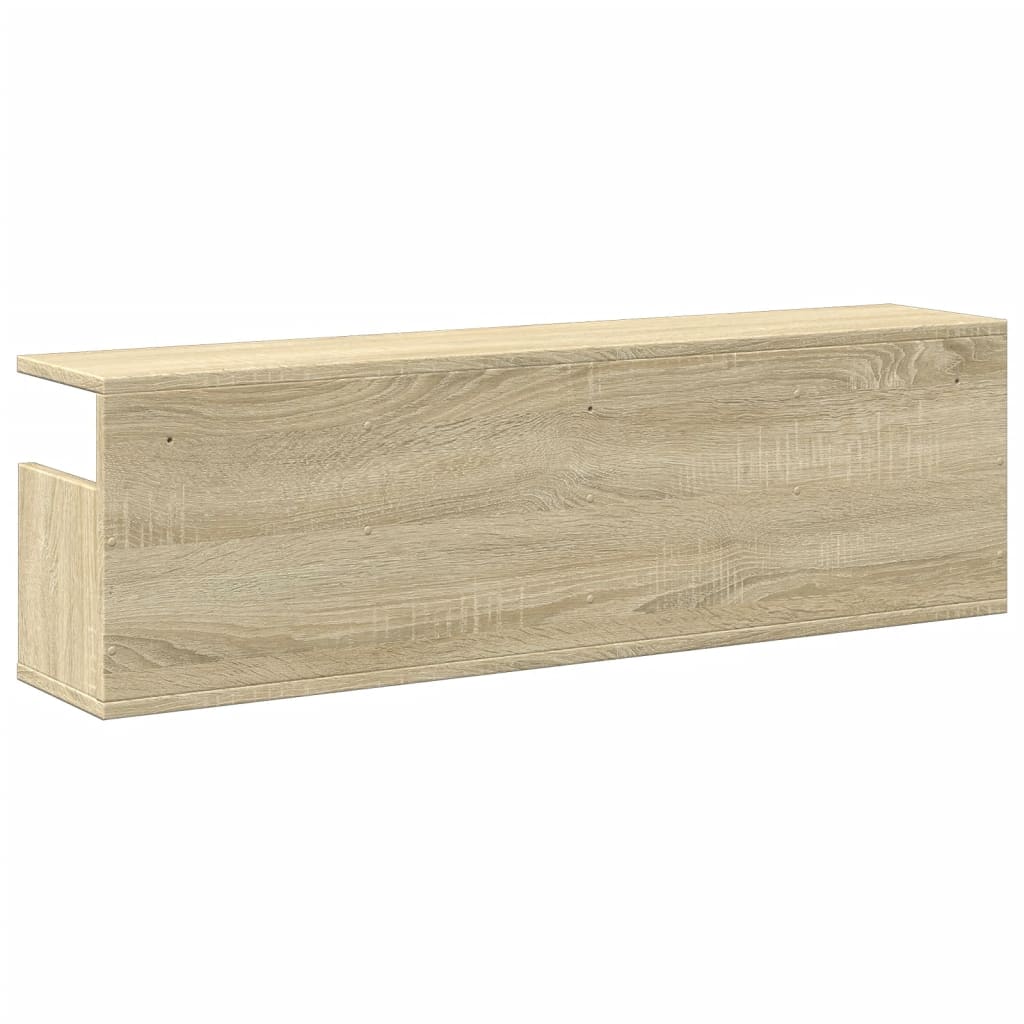 Wandkast 100x20x30 cm bewerkt hout sonoma eikenkleurig