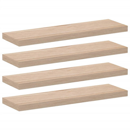 Wandschapppen 4 st 80x23,5x4 cm bewerkt hout