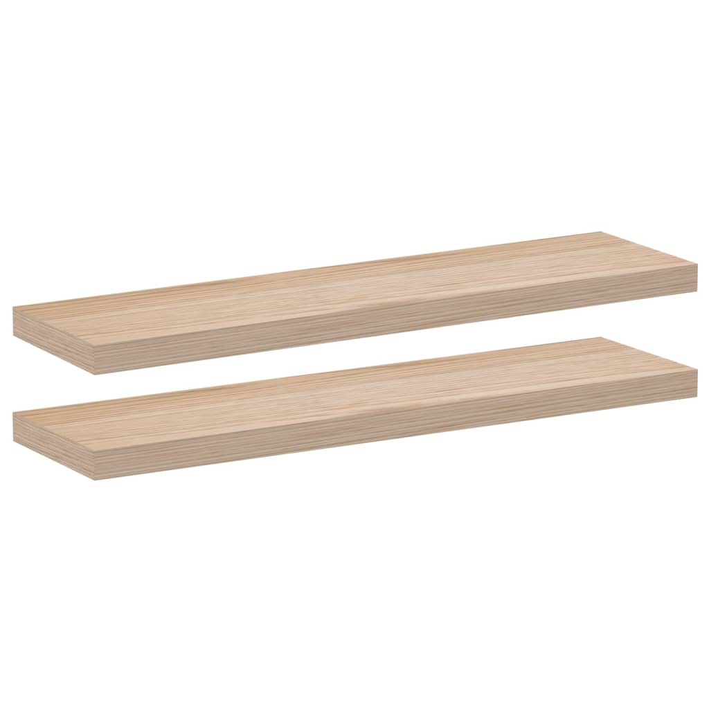 Wandschapppen 2 st 90x23,5x4 cm bewerkt hout