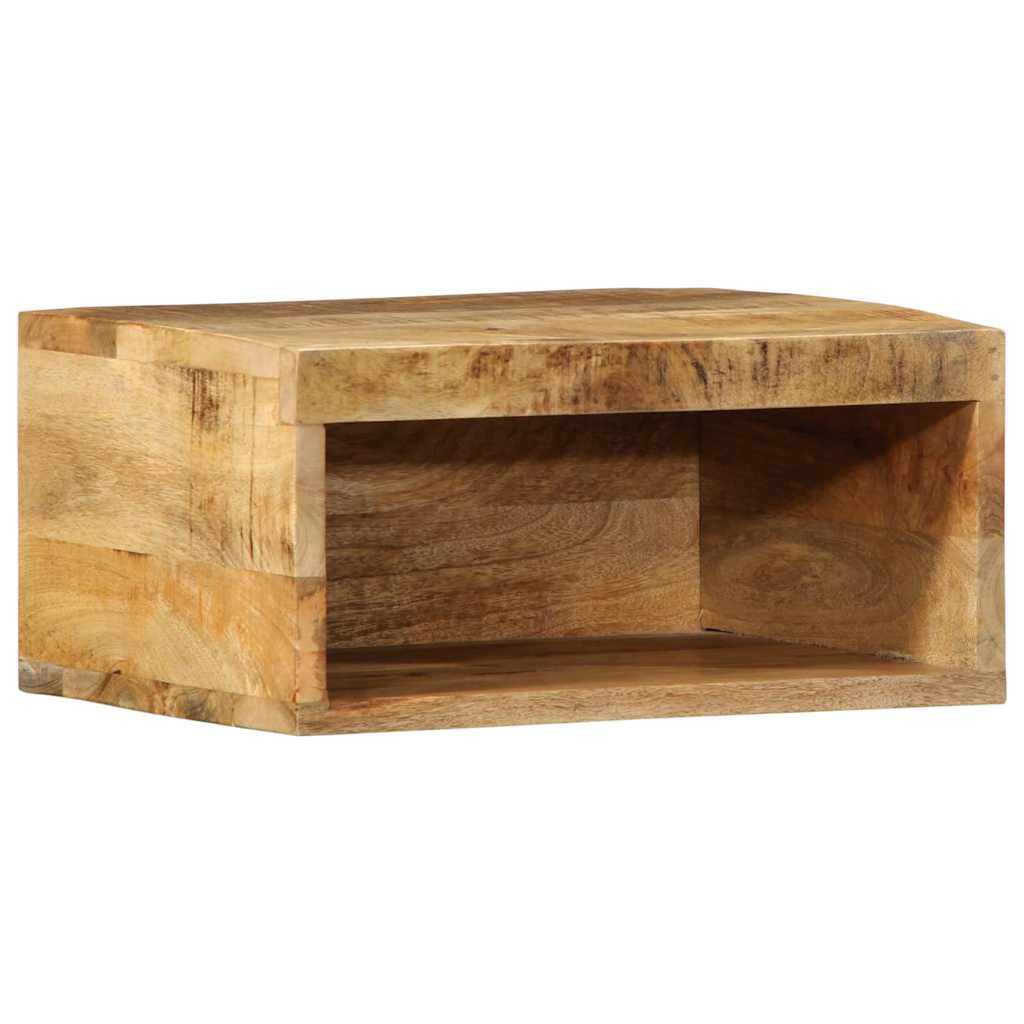 Tv-meubel wandmontage 40x30x19 cm massief ruw mangohout