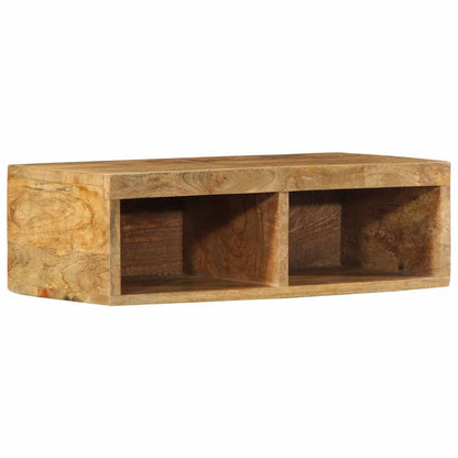 Tv-meubel wandmontage 60x30x19 cm massief ruw mangohout