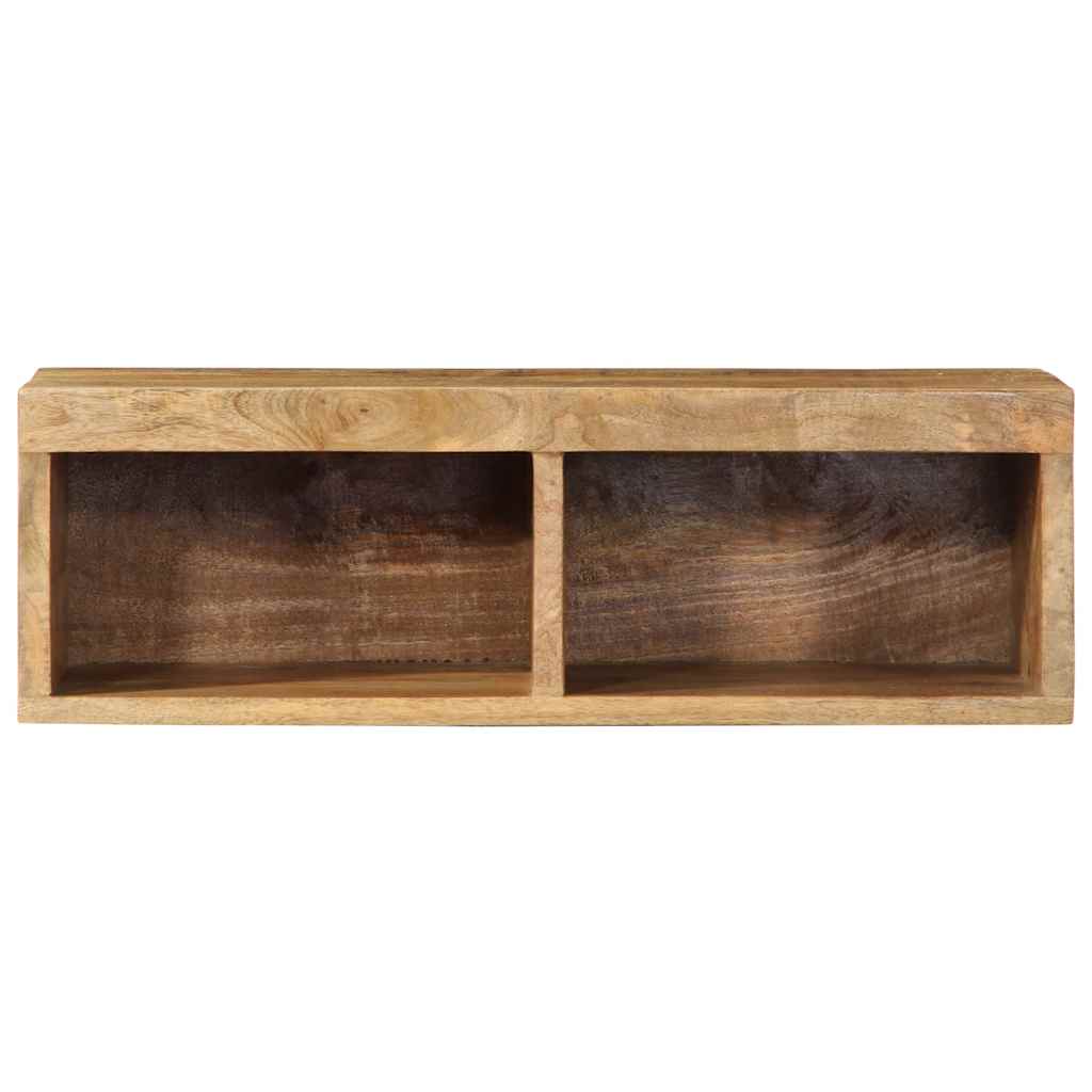 Tv-meubel wandmontage 60x30x19 cm massief ruw mangohout