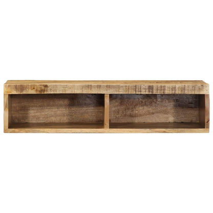 Tv-meubel wandmontage 80x30x19 cm massief ruw mangohout