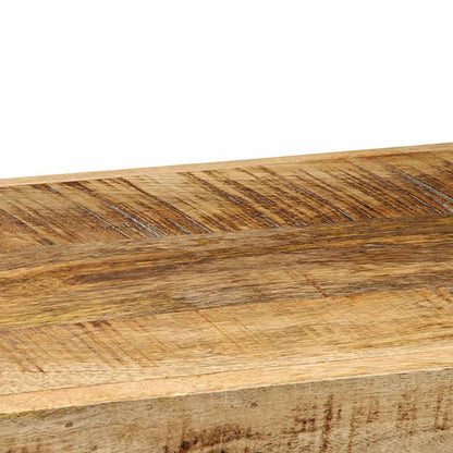 Wandschap 90x33x45 cm massief ruw mangohout