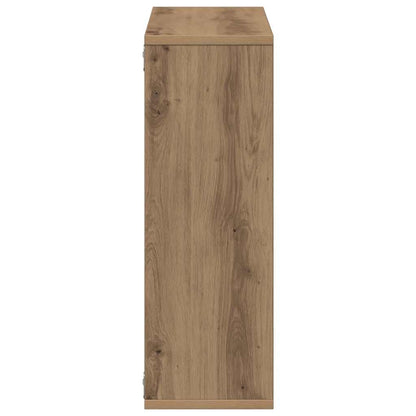 Wandschap 104x20x58,5 cm bewerkt hout artisanaal eikenkleurig