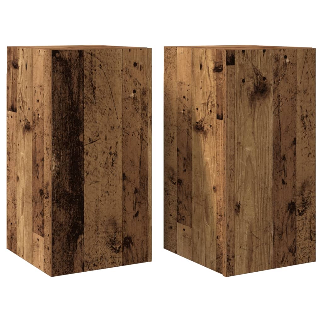 Tv-meubelen 2 st 30,5x30x60 cm bewerkt hout oud houtkleurig