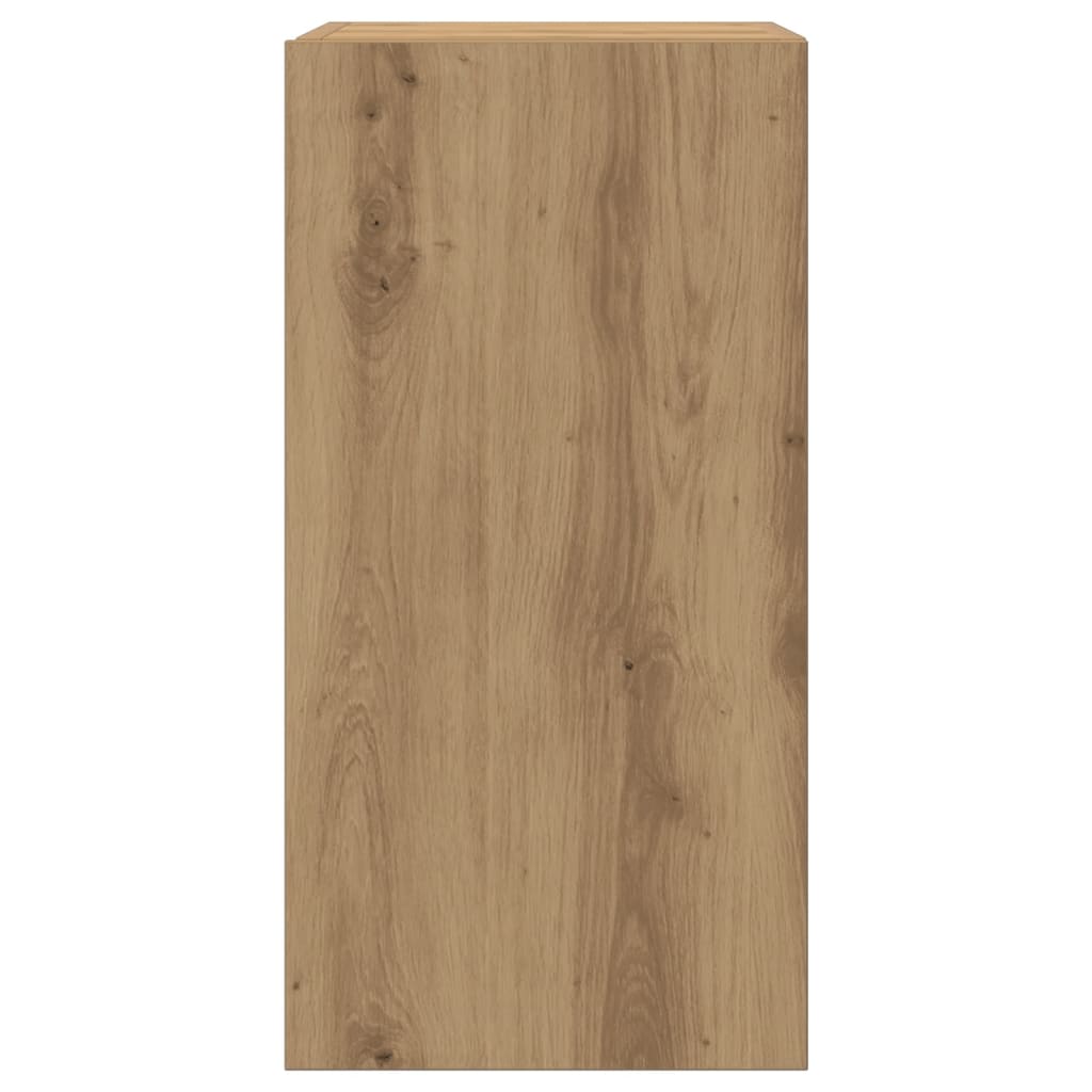 Tv-meubelen 2 st 30,5x30x60 cm bewerkt hout artisanaal eiken