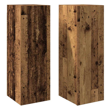 Tv-meubelen 2 st 30,5x30x90 cm bewerkt hout oud houtkleurig