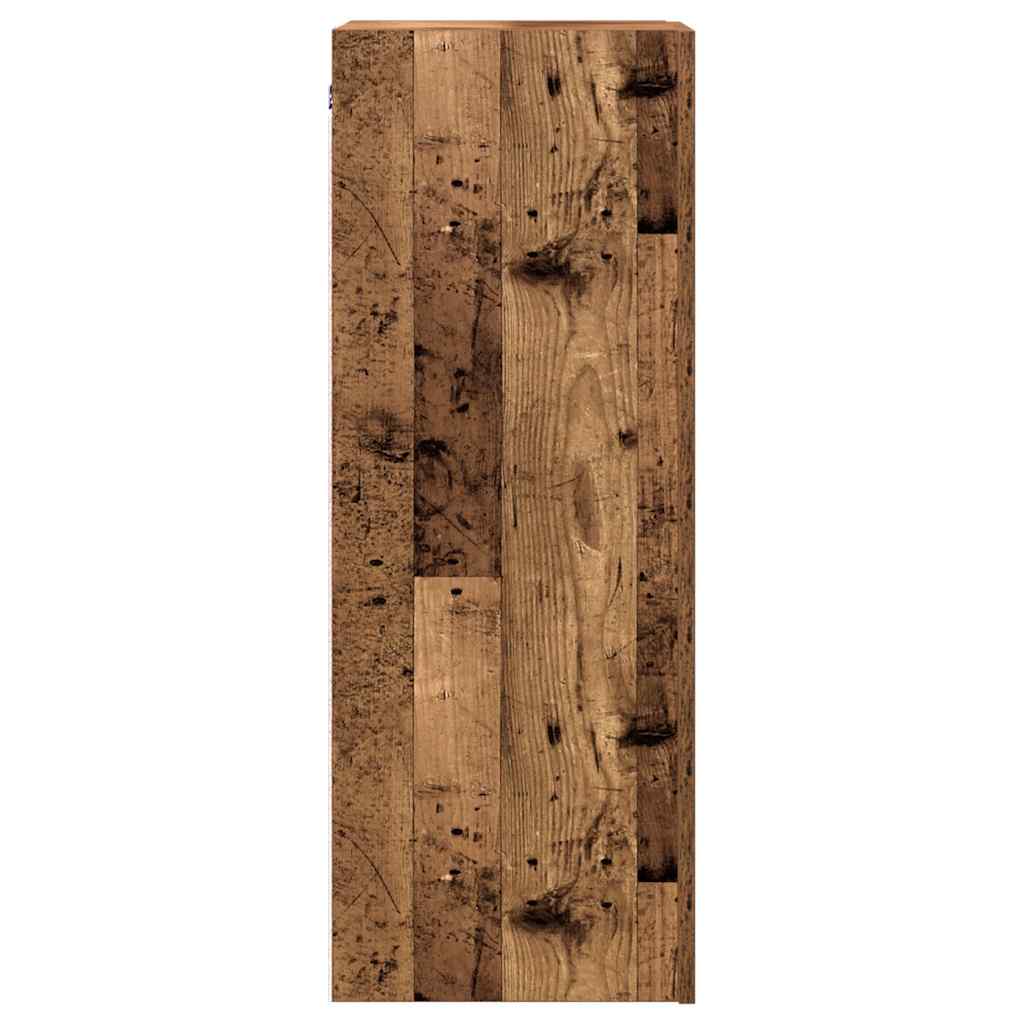 Tv-meubelen 2 st 30,5x30x90 cm bewerkt hout oud houtkleurig