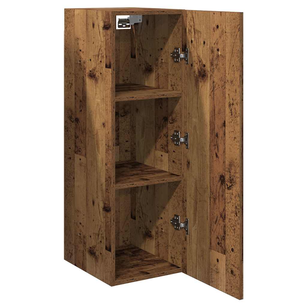 Tv-meubelen 2 st 30,5x30x90 cm bewerkt hout oud houtkleurig