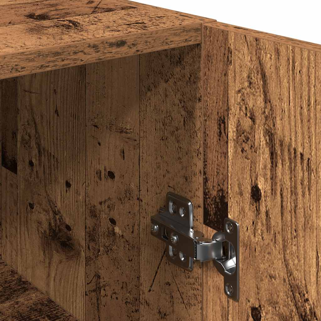 Tv-meubelen 2 st 30,5x30x90 cm bewerkt hout oud houtkleurig