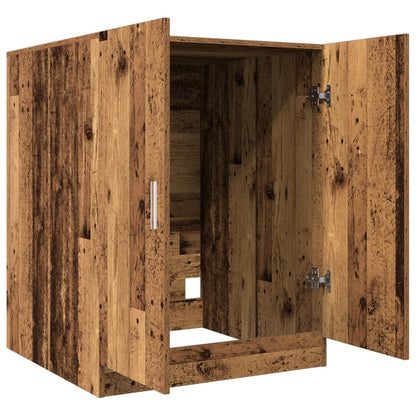 Wasmachinekast 70,5x71,5x91,5 cm oud houtkleurig