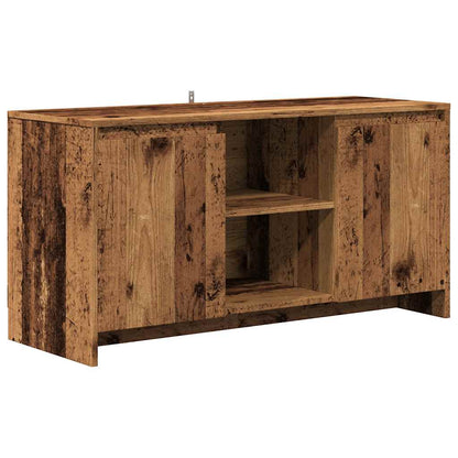 Tv-meubel 102x37,5x52,5 cm bewerkt hout oud houtkleurig