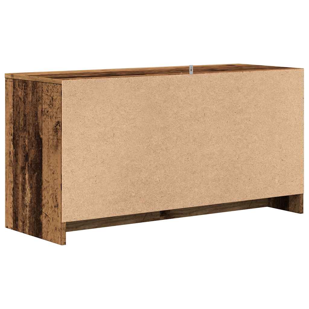 Tv-meubel 102x37,5x52,5 cm bewerkt hout oud houtkleurig