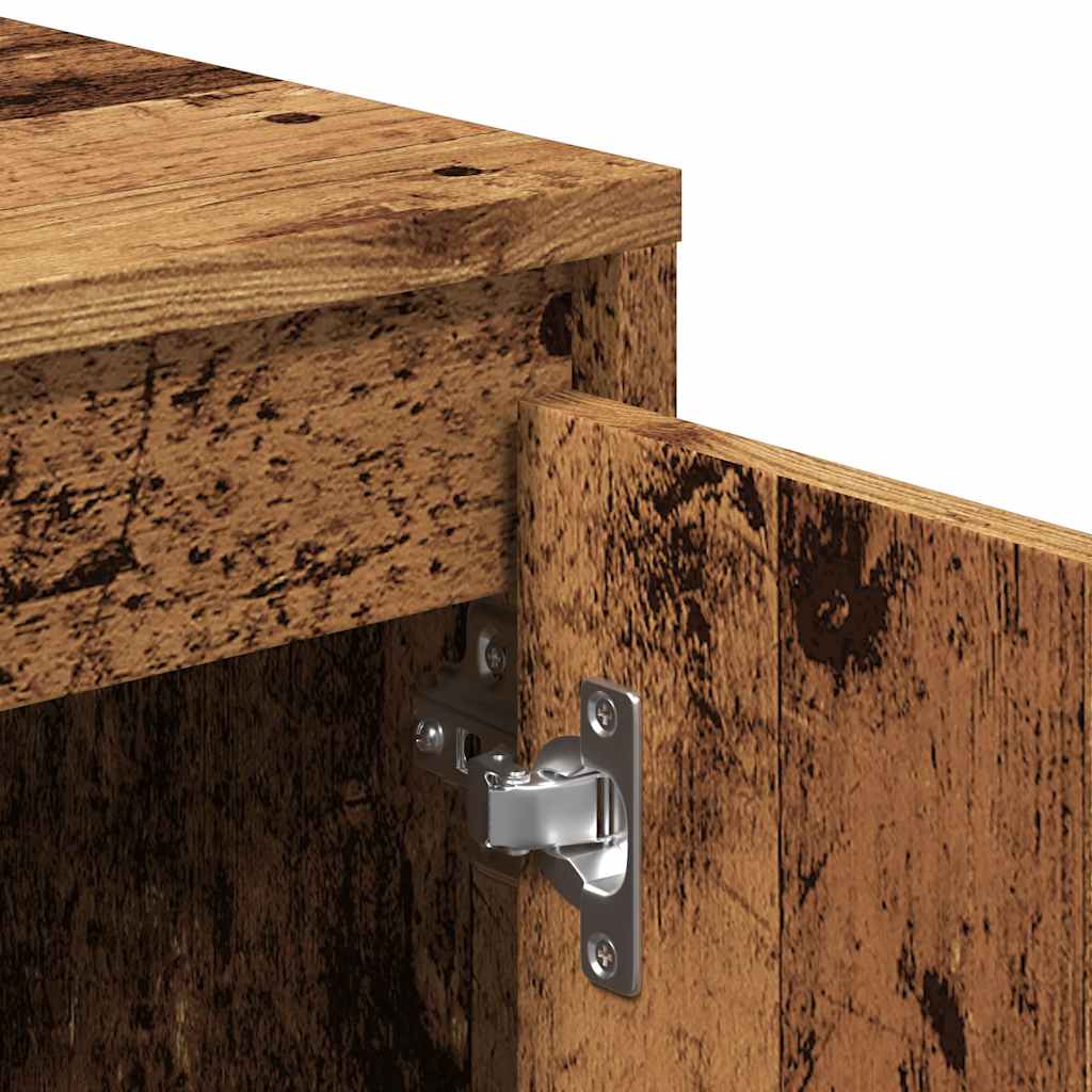 Tv-meubel 102x37,5x52,5 cm bewerkt hout oud houtkleurig