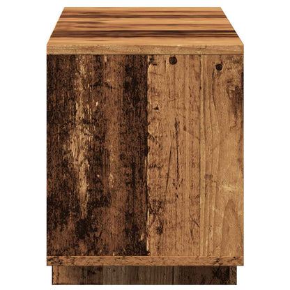 Tv-meubel 120x30x40,5 cm bewerkt hout oud houtkleurig