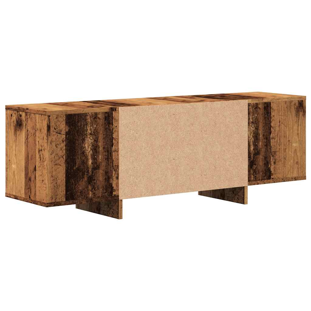 Tv-meubel 120x30x40,5 cm bewerkt hout oud houtkleurig