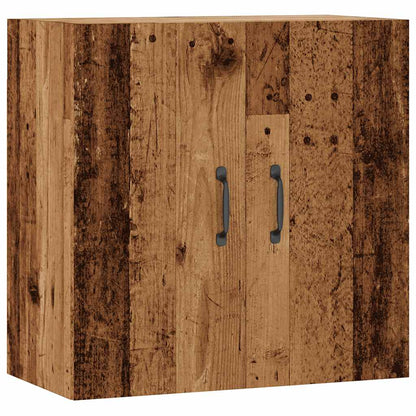 Wandkast 60x31x60 cm bewerkt hout oud houtkleurig