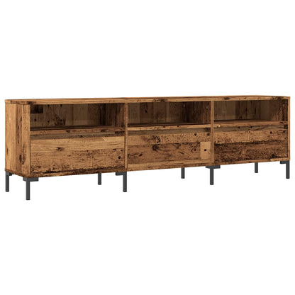 Tv-meubel 150x30x44,5 cm bewerkt hout oud houtkleurig