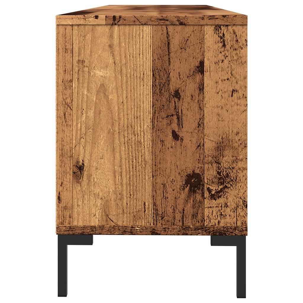 Tv-meubel 150x30x44,5 cm bewerkt hout oud houtkleurig