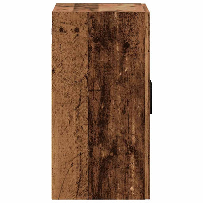 Wandkast 60x31x60 cm bewerkt hout oud houtkleurig