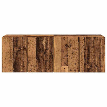 Tv-meubels 2 st wandgemonteerd 60x30x41 cm oud houtkleurig