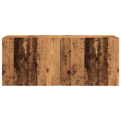 Tv-meubel wandgemonteerd 100x30x41 cm oud houtkleurig