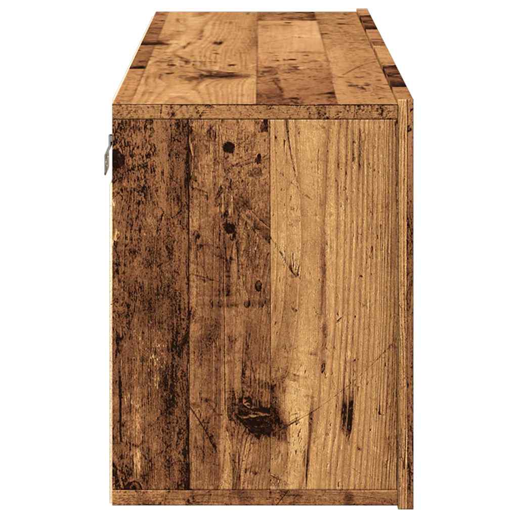 Tv-meubel wandgemonteerd 100x30x41 cm oud houtkleurig