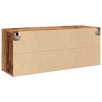 Tv-meubel wandgemonteerd 100x30x41 cm oud houtkleurig