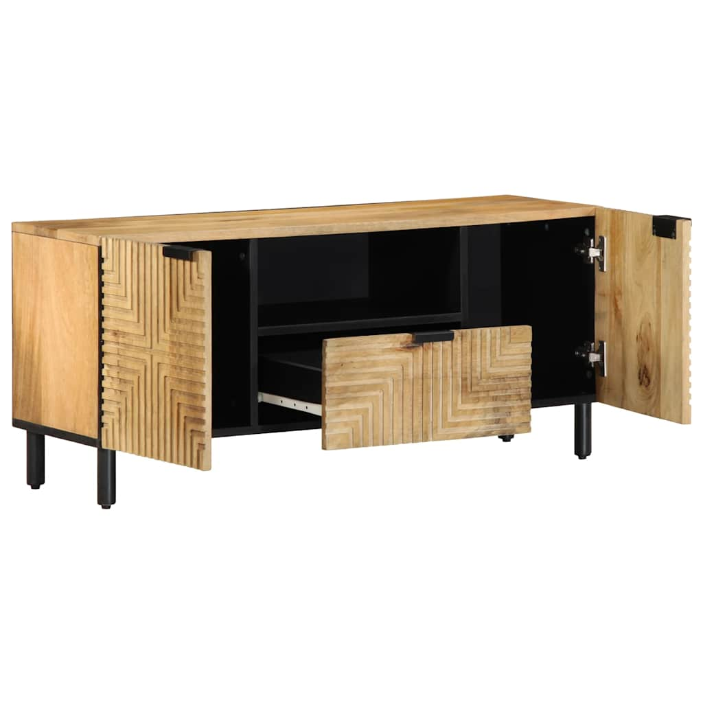 Tv-meubel 105x33x46 cm massief mangohout bruin