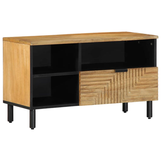 Tv-meubel 80x33x46 cm massief mangohout bruin