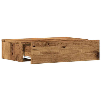 Tv-meubels met LED-verlichting 2 st 60x35x15,5 cm oud hout