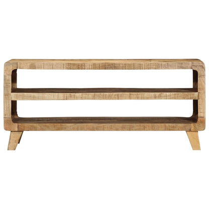 Tv-meubel 105x46x32 cm massief ruw mangohout