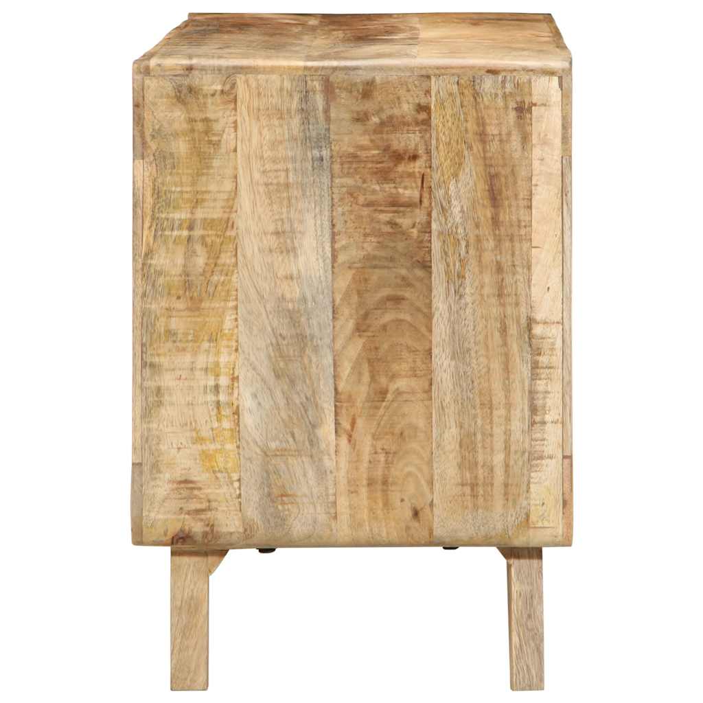 Tv-meubel 105x46x32 cm massief ruw mangohout