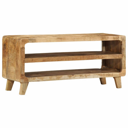 Tv-meubel 105x46x32 cm massief ruw mangohout